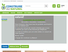 Tablet Screenshot of construire-au-naturel.fr